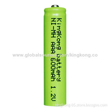 1.2V AAA NiMH Rechargeable Battery with 600mAh Capacity